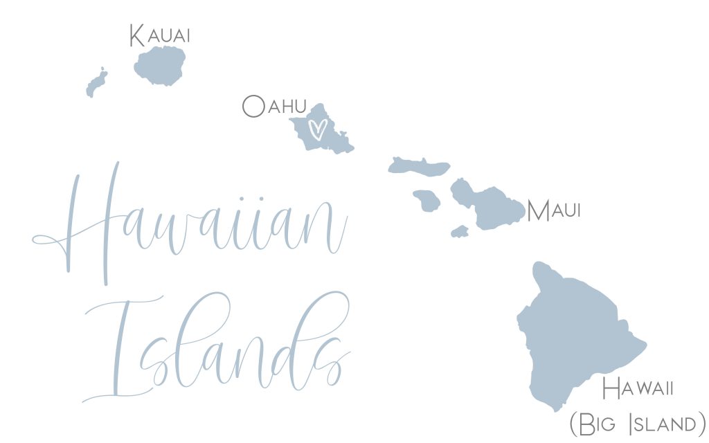 Illustration of the Hawaiian Islands